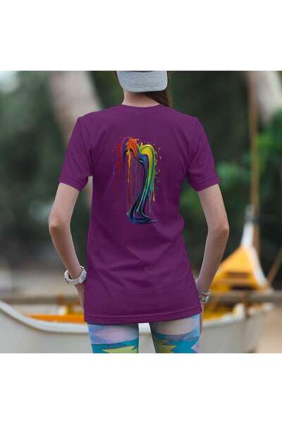 iLovePrints Colorful Abstract Harp Tshirt