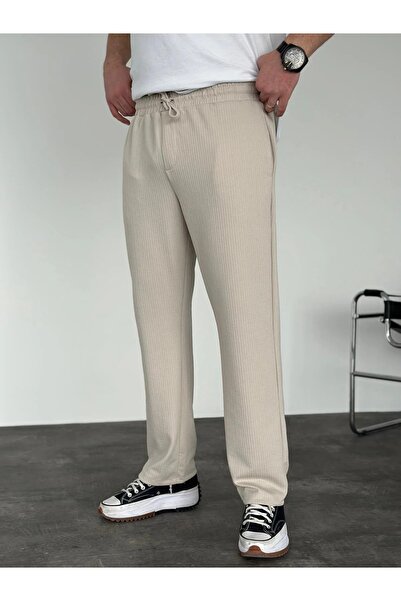 viking's line Bej Fitilli Jogger