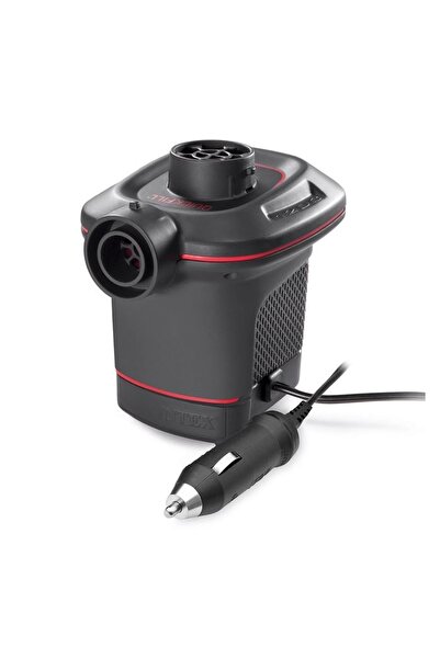Intex Pompă Electrică 12V cu Adaptor Auto, 3 Duze, Umflare/Dezumflare Gonflabile
