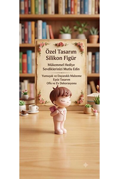 Şirin Sevimli Tasarım Mini Figürler - 4 cm Dekoratif Masaüstü Biblo Serisi