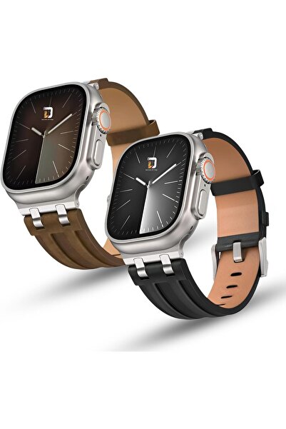 dado Top Grain Crazy Horse Leather Band Compatible with Apple Watch Ultra 3/2...