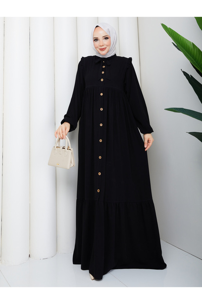 Rüyam Moda فستان مديني إيدا من الحرير