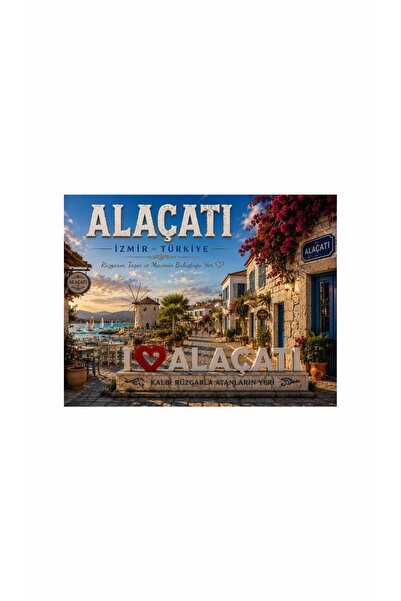 Gokco Buzdolabı Magnet Alaçatı Magnet