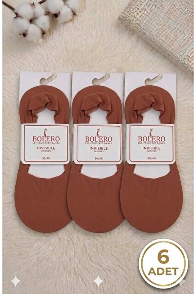 Funny Life Bolero 6-Piece Laser Cut Invisible Ballerina Socks Set - Cotton, N...