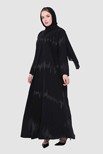 Stylish Fashion عباية من ستايلش فاشن لف باللون الأسود