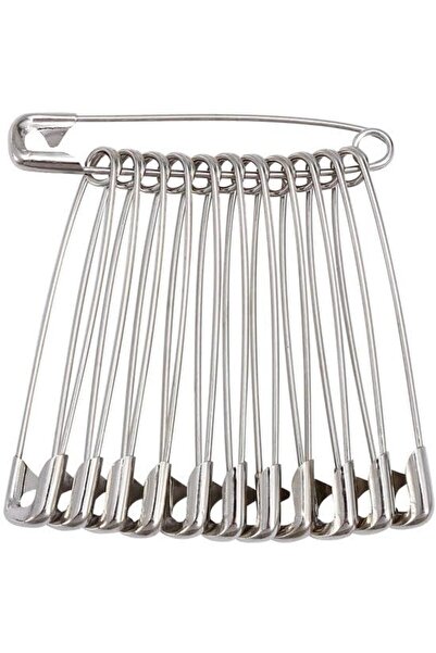 EleganTShoP Metal Çengelli İğne 12'li Set 7,5 cm