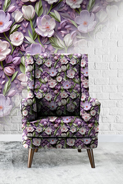 Vagonik Purple Violet 01 Digital Printed Upholstery Sofa Fabric, Good Quality...