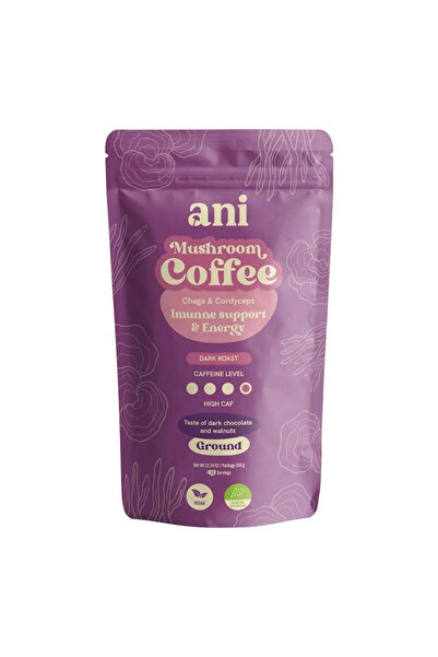 Anı Cafea arabica 100% măcinată cu chaga și cordyceps 350 g