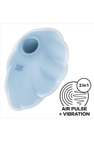 Satisfyer Vibrator Cloud Dancer cu Pulsuri Aer – Albastru