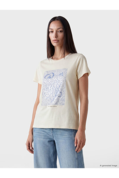 LC Waikiki Printed 100% Cotton Women's T-Shirt