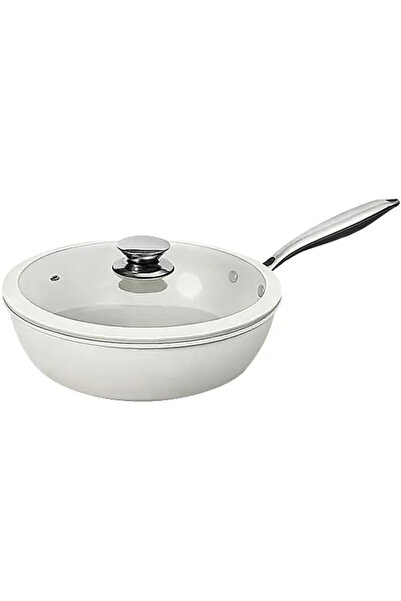 Diason Premium 28cm Pre-Seasoned Cast Iron Frying Pan with Glass Lid - Non-St...