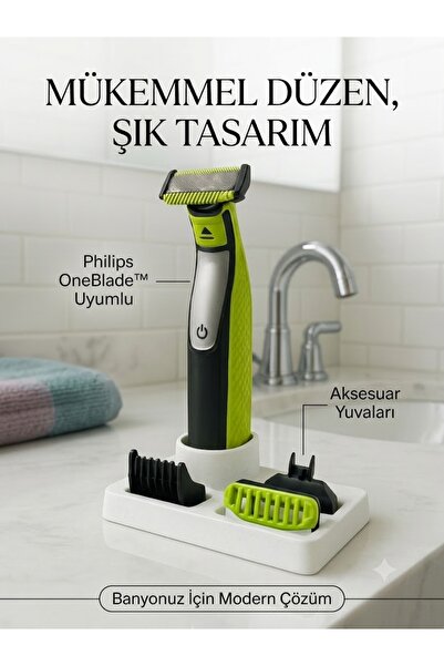 TY Tech One Blade Tıraş Makinesi Uyumlu Standı Düzenleyici Stand – Banyonuzda...