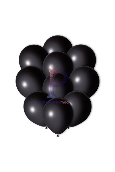 MP Mirific Party Set de baloane din latex, negre, 12,5 cm