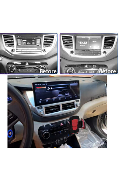 Carplayer شاشة أندرويد لسيارة توسان مقاس 12 بوصة موديل 2016-2017 مع دعم أبل ك...