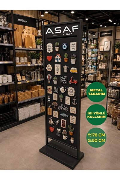 ASAFF MAGNET PANO MAGNET STAND 50X178 CM LOGO KISIM DETAYLI