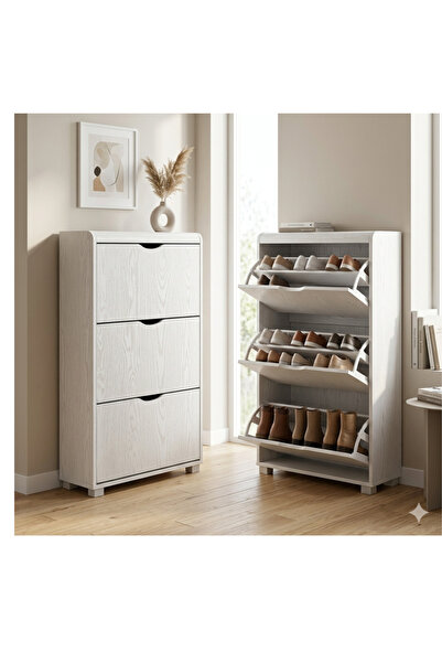 shopandshop Shoe Storage Cabinet for Entryway Slim,Hidden Shoe Organizer Cabi...