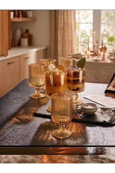 P H Panayır Home 6 Pieces Cocktail Glass Set, Glass Coffee Water Cup Set, Mag...