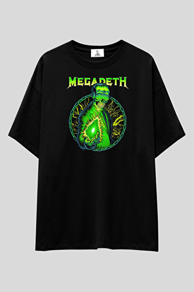 UmbraWear Tricou cu imprimeu Megadeth |   Tricou unisex, 100% bumbac, negru, ...