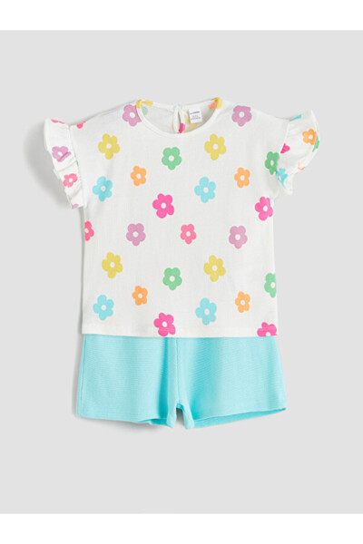 LC Waikiki I Floral Girls' Blouse and Shorts 2-Piece from Freezen Store