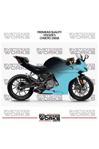 ARONA Cfmoto 250Sr Fairing Sticker Double Color Engine Fairing Model Ready Ki...