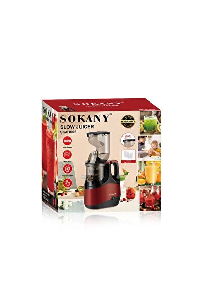 SOKANY عصارة منزلية بفتحة تغذية واسعة - عصارة فواكه وخضروات مع فصل أوتوماتيكي...