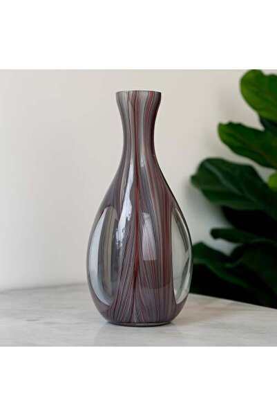 Generic Luxury glass vase with colored lines