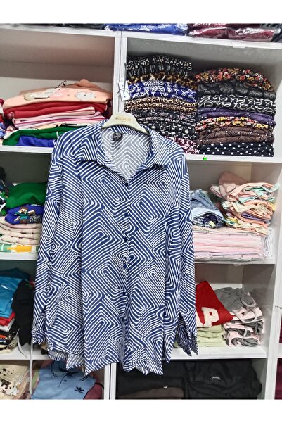 Butik Pamuklu viskon Battal gömlek