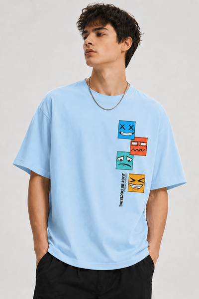 ArtYus Samo budi odlučan – grafička majica sa štampanjem, unisex, oversize – ...