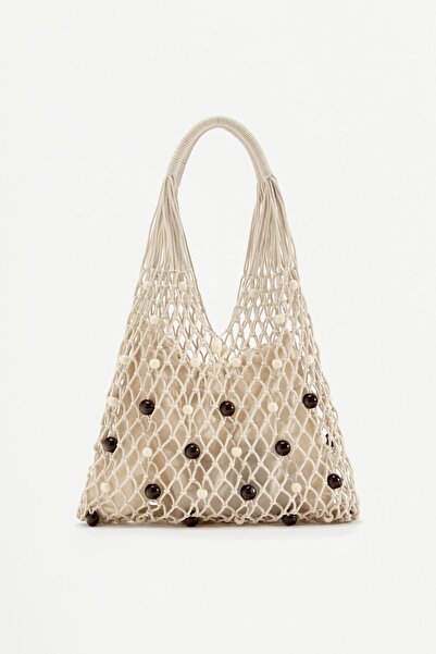 LEFTIES Makrome shopper çanta