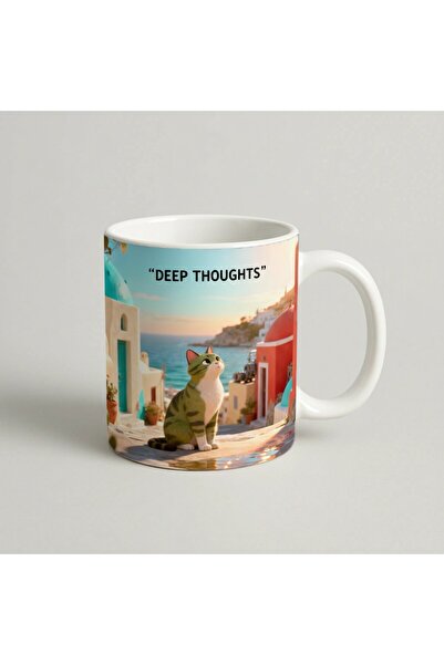 Petgifts Cana Cadou Personalizat Amuzanta Cu Mesaj Deep Thoughts - Ceramica 3...