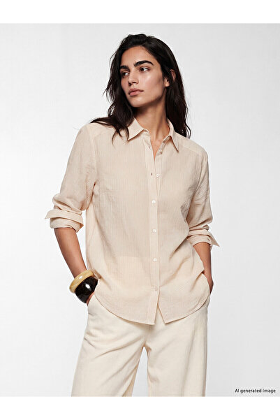 LC Waikiki Nevavm Striped Women's Shirt with a Difference