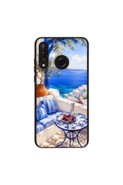 Sonique Θήκη Greek Island Muse Series για Huawei P30 Lite Θέα του Αιγαίου