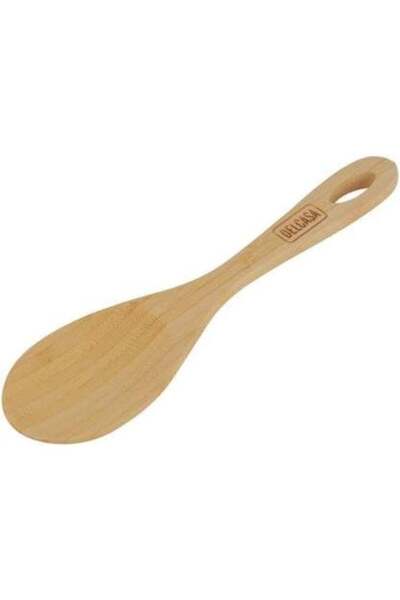 DELCASA DC3159 Bamboo Serving Spoon, Brown