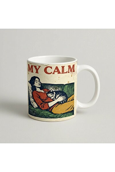 Petgifts Cana Cadou Personalizat Amuzanta Cu Mesaj My Calm - Ceramica 330 Ml
