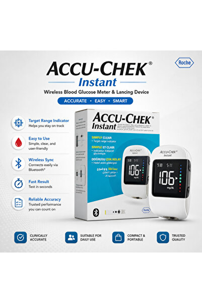 Accu Chek Roche جهاز قياس نسبة السكر في الدم ACCU-CHEK Instant