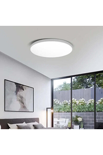 La Cucu Plafoniera LED SOLIS 47cm 48W Lumina Rece Alb