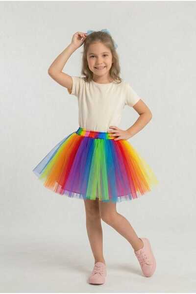 ÇLM STORE Girl's Colorful Dream Tutu Tulle Skirt