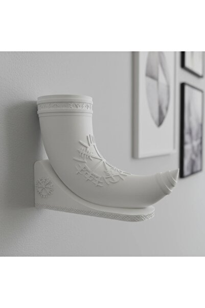 OEM Corn Decorativ Inspirat Mitologia Nordică Suport Inclus