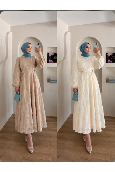 Miss rock collection Yeni sezon Astarlı Tesettür Elbise