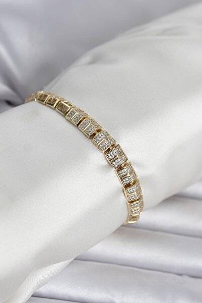 OGHAMAY Xuping Zircon Stone Gold Color Women's Bracelet