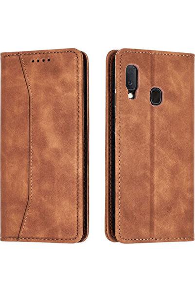 Other Bodycell Πορτοφόλι από συνθετικό δέρμα PU, Καφέ (Galaxy A20e) Κωδικός: ...