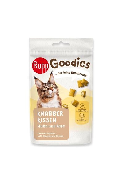 Rupp Goodies Pernuțe Crocante Umplute cu Pui și Brânză pentru Pisici 50 g