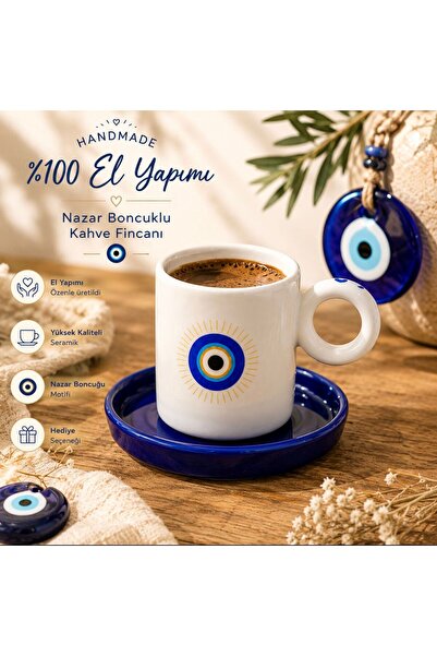 DİBA CONCEPT EL YAPIMI NAZAR BONCUKLU FİNCAN