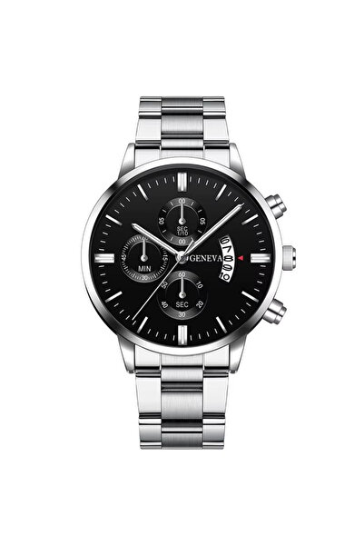 Nobrand Fashion Mens Watches Silver Stainless Steel Watch Man Business Watch ...