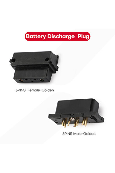 Choice3 5 PINS Golden Set Hailong Power Discharge Connector 4pins / 5pins Mal...
