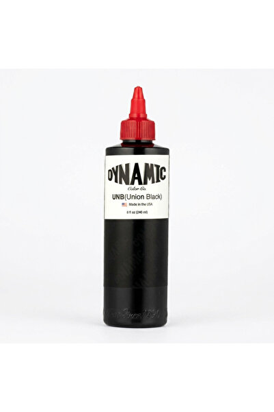 Dynamic Union Black Siyah Dövme Boyası 8oz - 240ml