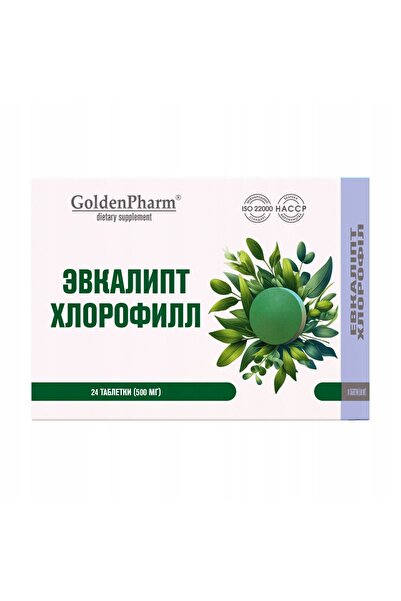 golden pharm Pastile cu Eucalipt și Clorofilă – Echivalent Chlorofillipt pent...