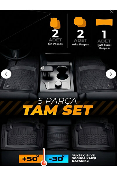 ZAFAKS Citroen C3 Premium Üniversal Oto Paspas 4d Havuzlu