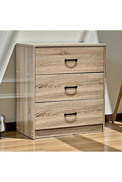 Kreslo Modern Wood Drawer Unit (3 Wide Drawers) - Perfect Size for Smart Orga...