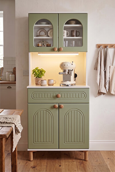 Wood House MATCHA KAHVE KÖŞESİ ÇOK AMAÇLI DOLAP